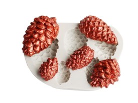 Molde silicona 5 piñas